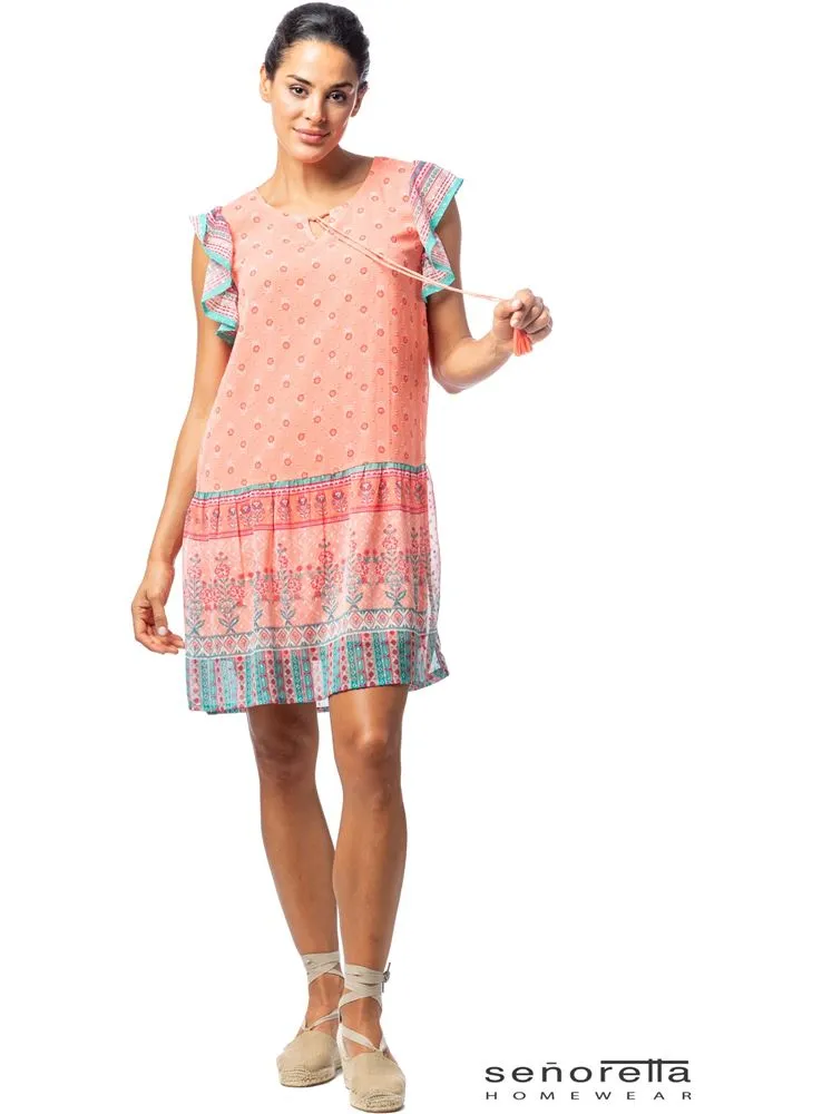 200 VESTIDO GASA SIN MANGAS