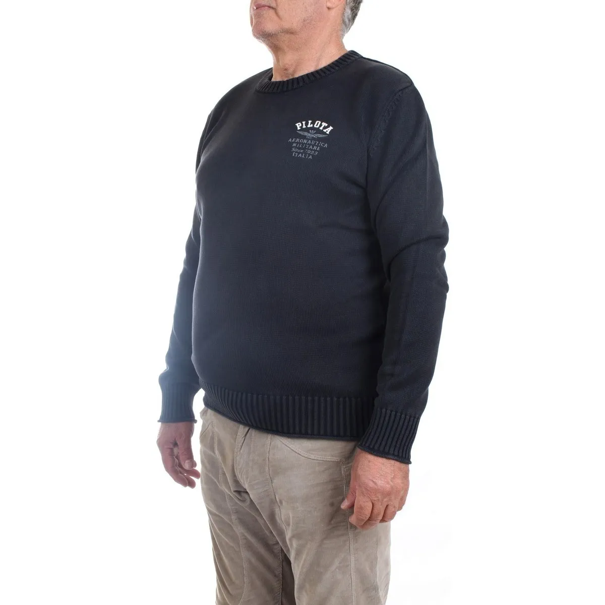 222MA1409L474 Jersey hombre negro