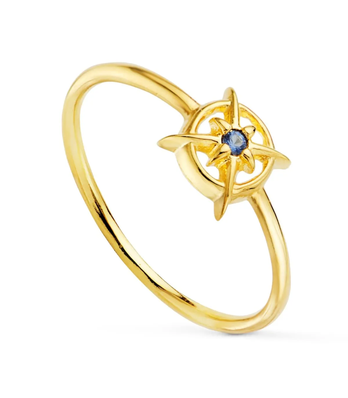 Bague Navy Or Jaune 18K Saphir