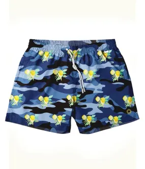 Bañador David de camuflaje y estampado floral