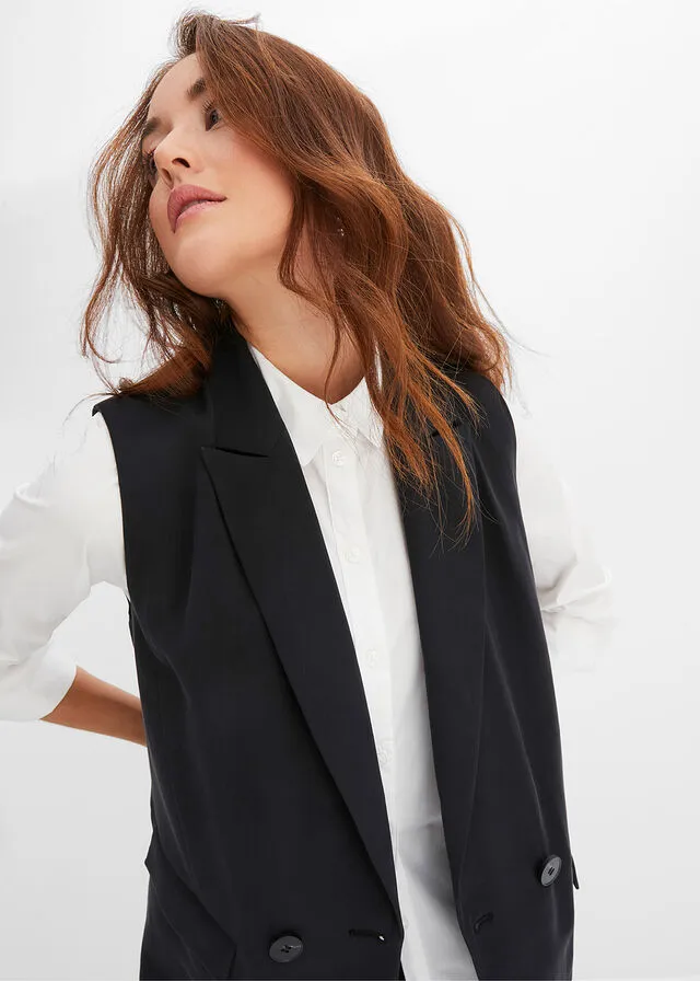Blusa larga Blanco