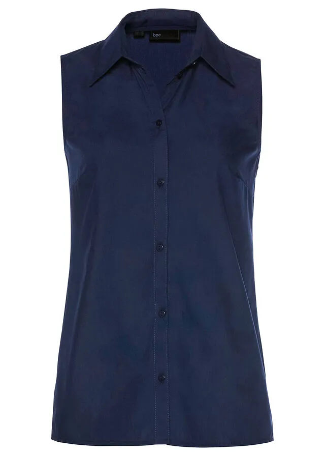 Blusa sin mangas Azul oscuro