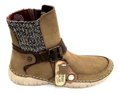 Bota dama “NOBUCK GREY” Lobo Solo.