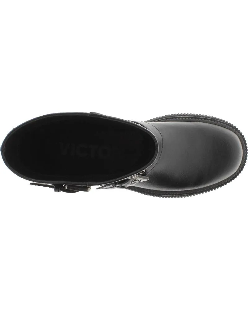 Botas VICTORIA  de Mujer BOTAS 1301106 DUBLIN HEBILLAS EFECTO PIEL  NEGRO