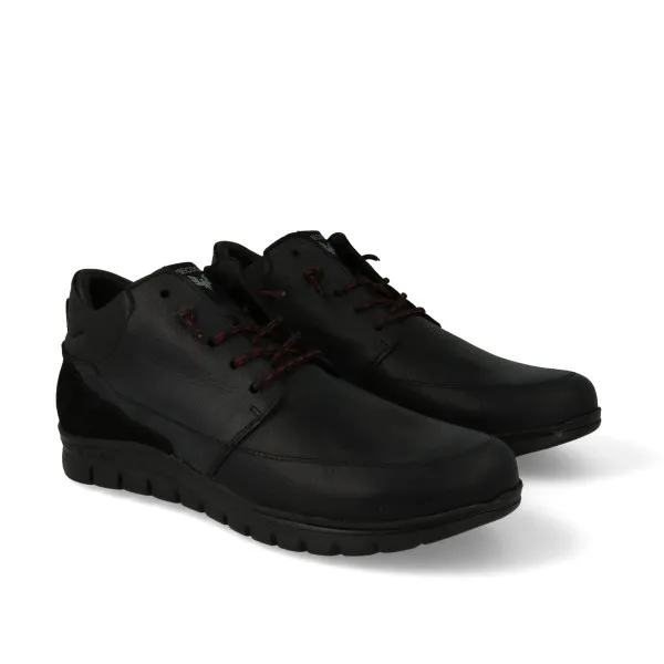 BOTINES HOMBRE VESTIR COMODOS MOD. BALBOA NEGRO