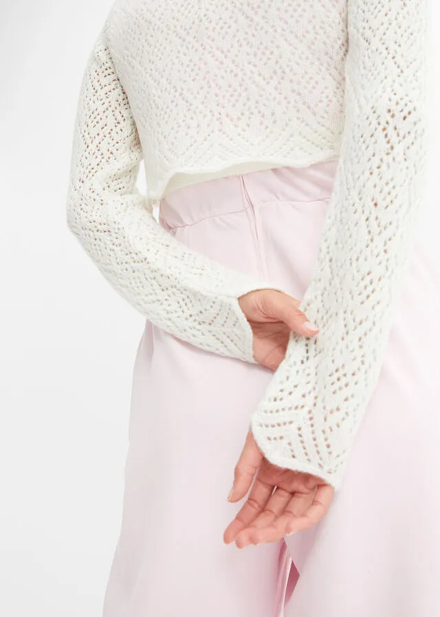 Chaqueta de punto Blanco lana