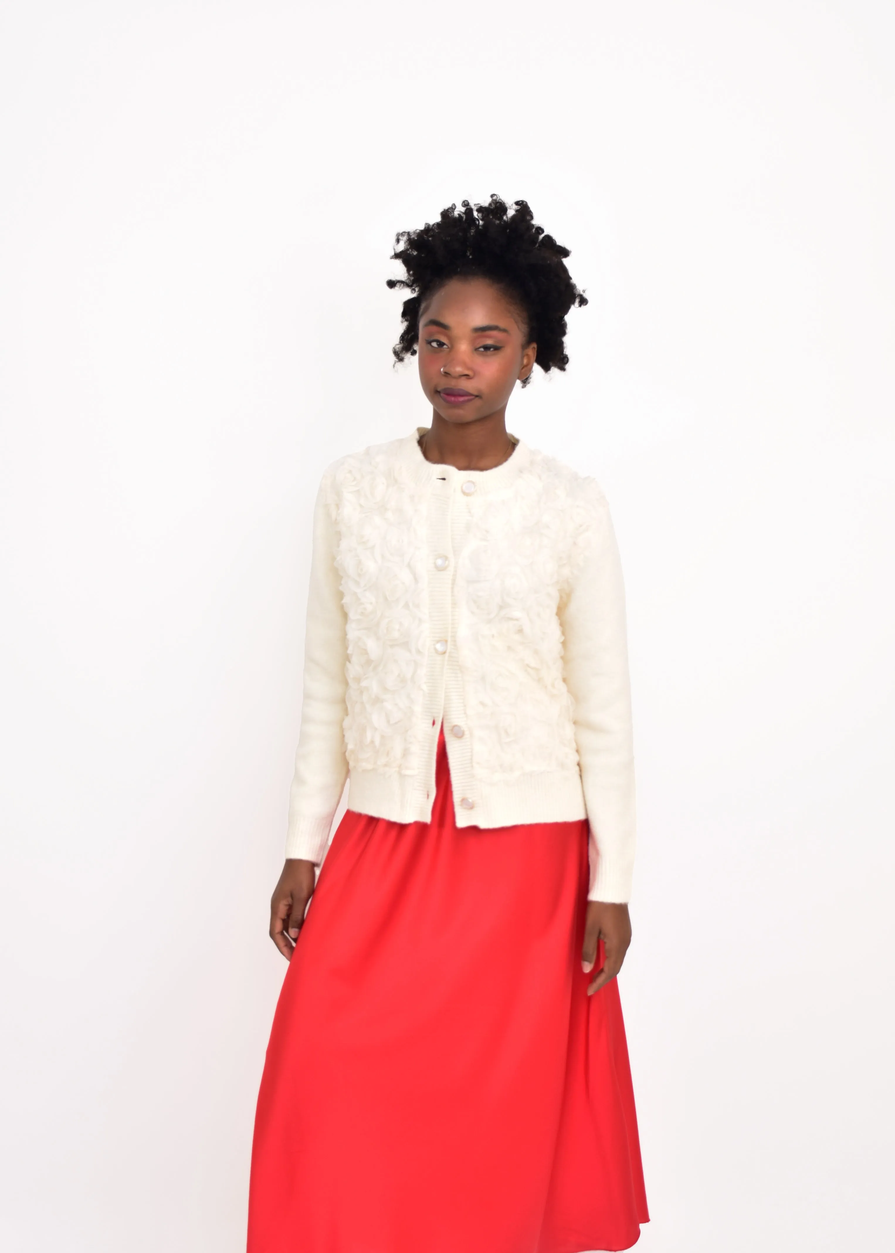 CHAQUETA PUNTO ROSES-CRUDO