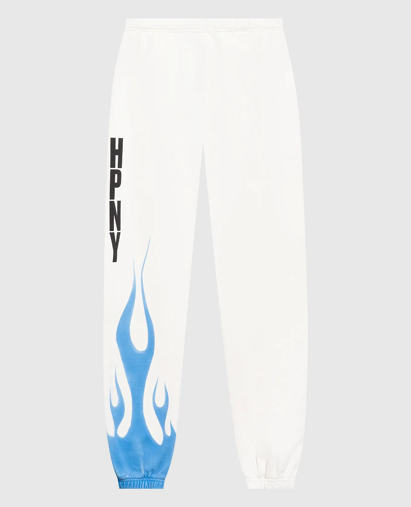 Heron Preston Law Flames logo joggers in white