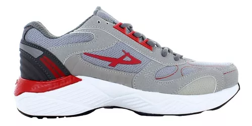 Pontiac Tenis Sneakers Atletico Correr Sport Gym Hombre Adulto 77199 Gris