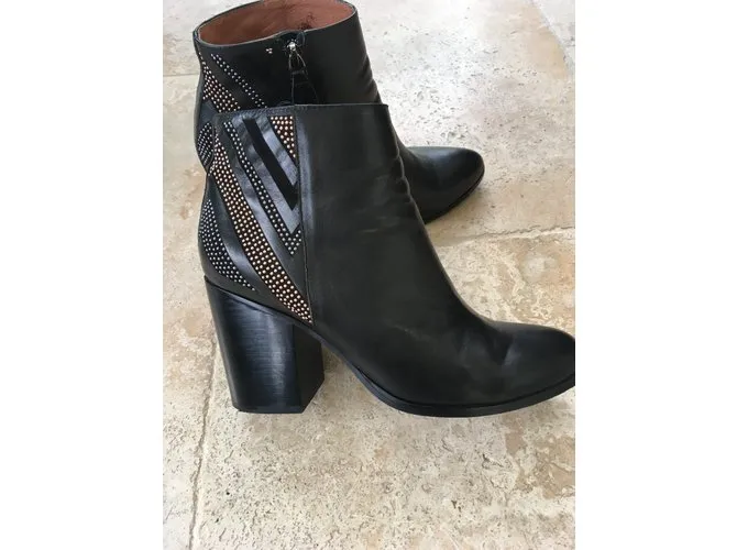 Pura Lopez Botines Negro 