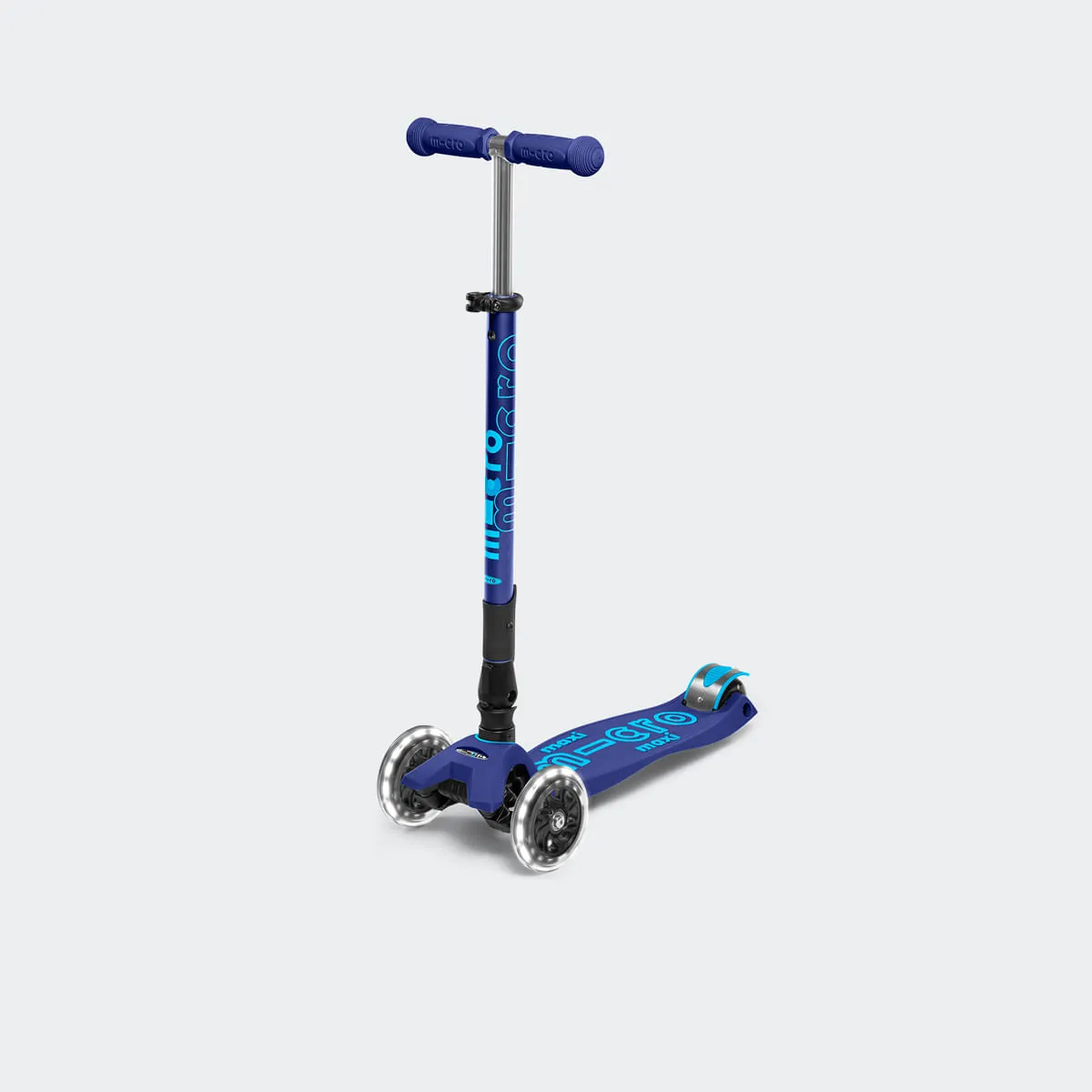 SCOOTER MMD099 Maxi Micro Deluxe Foldable LED Navy