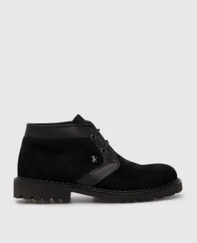 Stefano Ricci Kids black suede deserts