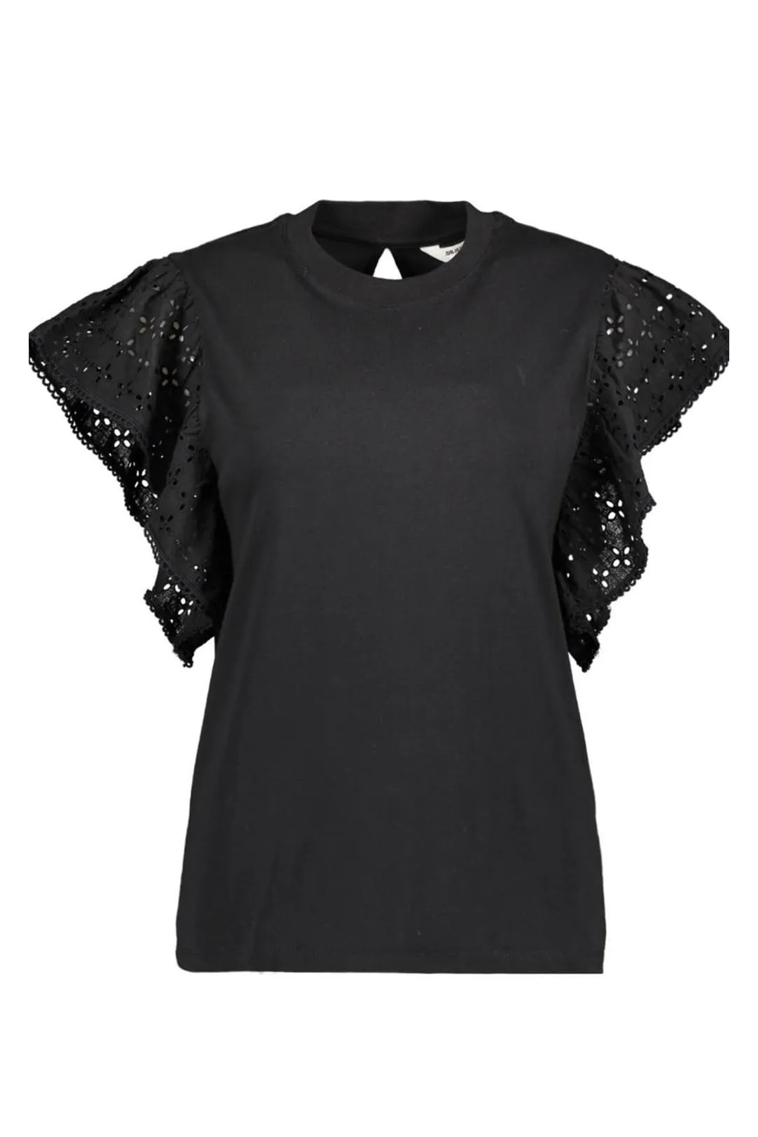 TOP MANGA CORTA OBJGREER NEGRO