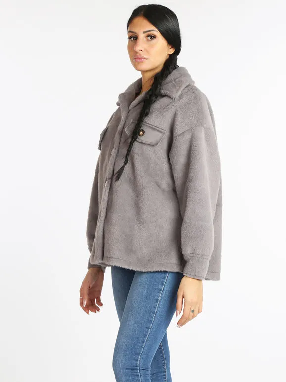 Vanita Chaqueta de piel sintética para mujer