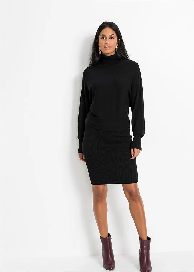 Vestido de punto Negro