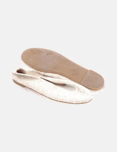 Via Gioia Bailarina tweed glitter